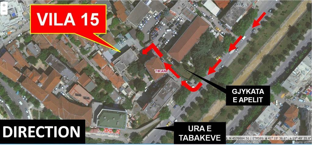 Hotel Vila 15 - Center Тирана Екстер'єр фото